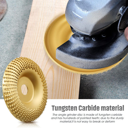 Tungsten Carbide Grinding Disc Set with Flat, Beveled and Arc Discs for Angle Grinder