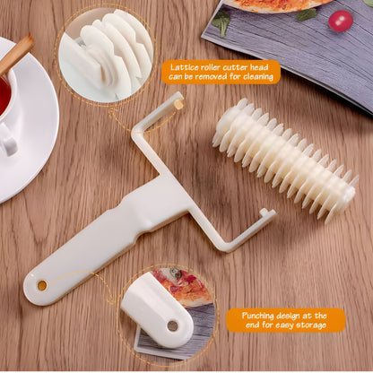 Lattice Roller Cutter for Pies, Cookies and Pastry Dough