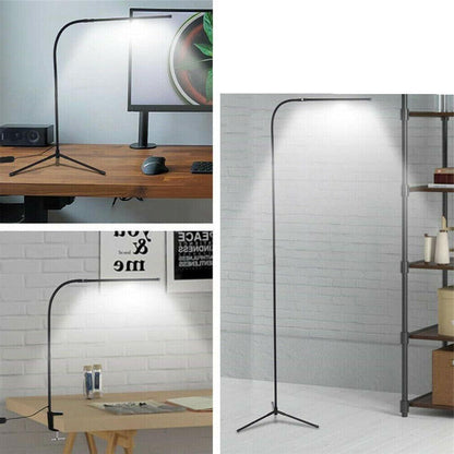 Adjustable Reading Lamp with Dual Brightness and Clip Mount, 1000 Lumens