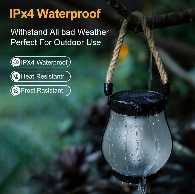 Solar Flame Light with Flickering LED Effect and Automatic Dusk Sensor, 10 Inch Waterproof