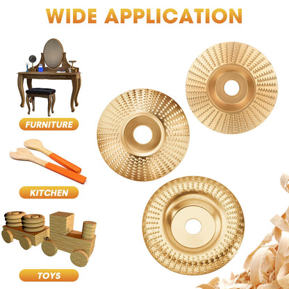 Tungsten Carbide Grinding Disc Set with Flat, Beveled and Arc Discs for Angle Grinder