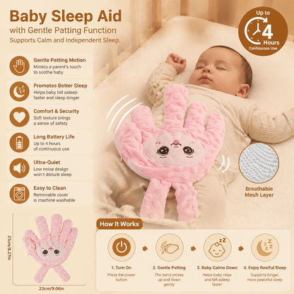 Gentle Patting Baby Sleep Device with Rhythmic Motion for Cribs and Bassinets