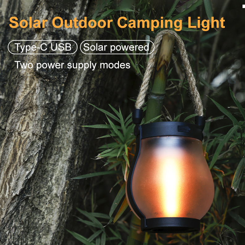 Solar Flame Light with Flickering LED Effect and Automatic Dusk Sensor, 10 Inch Waterproof