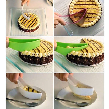 Plastic Cake Server with Squeeze Grip and Even Slice Cutting, 10 Inch