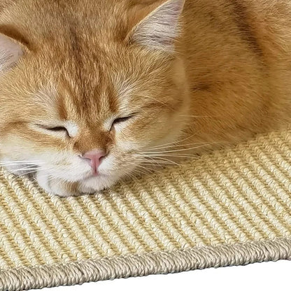 Cat Scratcher Board with Natural Sisal Fibers and Wall Mount Capability