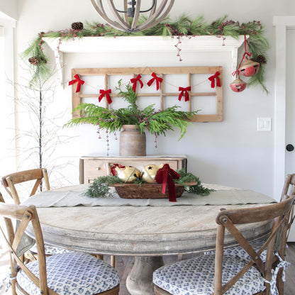 Artificial Pine Garland with Brown Pinecones and Cascading Needles 6 Feet