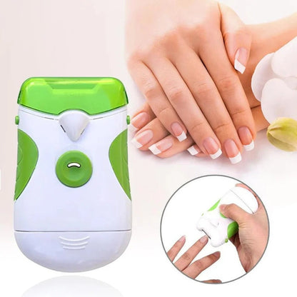 Cordless Electric Nail Clipper with Built-In LED Light and Rounded Blade