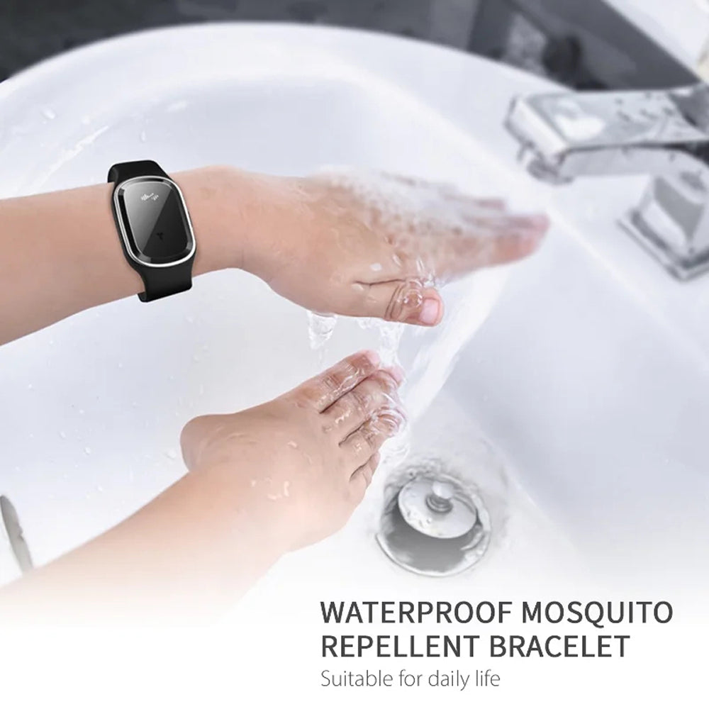 Ultrasonic Mosquito Repellent Bracelet with Three Intensity Modes and 130-Hour Battery