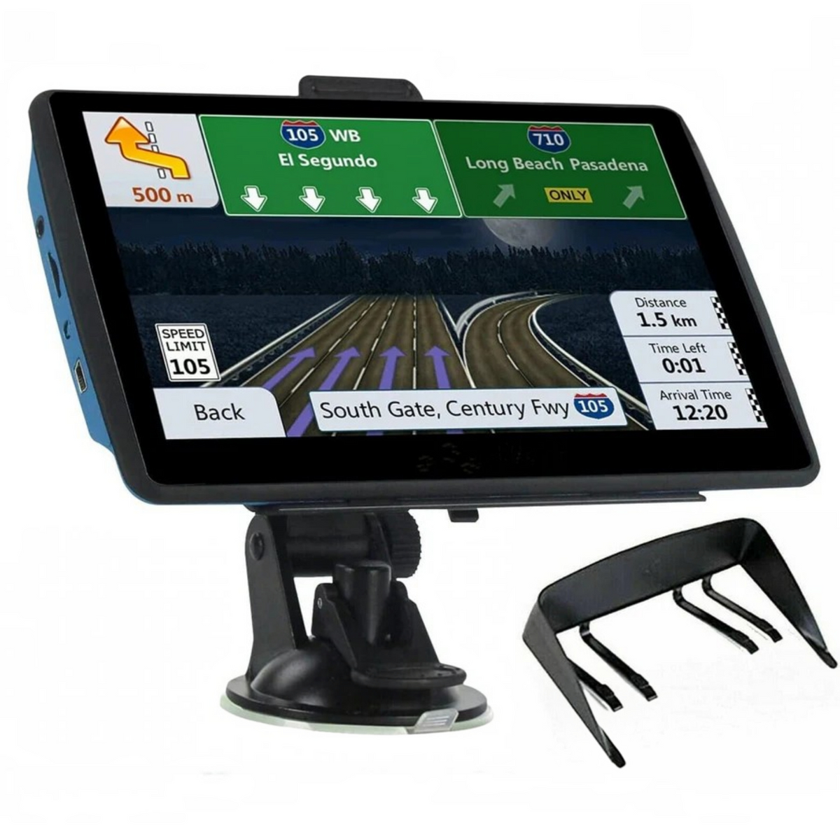 7-Inch Touchscreen GPS Navigator with Lifetime Maps and Voice Guidance for Cars and RVs
