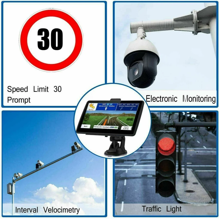 7-Inch Touchscreen GPS Navigator with Lifetime Maps and Voice Guidance for Cars and RVs