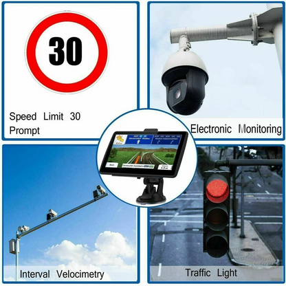 7-Inch Touchscreen GPS Navigator with Lifetime Maps and Voice Guidance for Cars and RVs