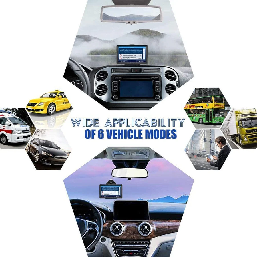 7-Inch Touchscreen GPS Navigator with Lifetime Maps and Voice Guidance for Cars and RVs