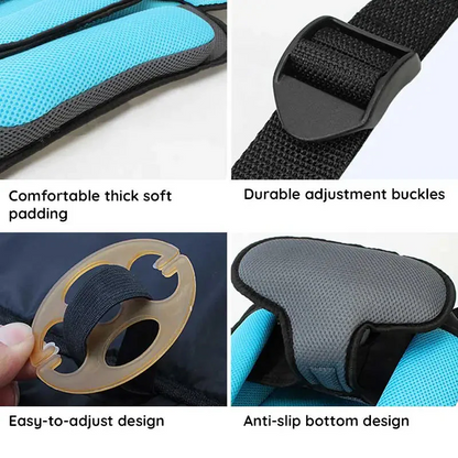 Child Booster Seat with Five Point Harness and High Density Foam Padding