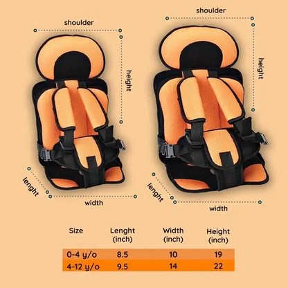 Child Booster Seat with Five Point Harness and High Density Foam Padding
