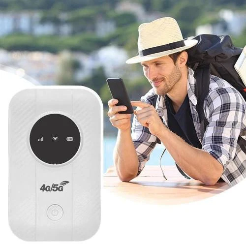 Portable Wireless Router with 150 Mbps Speed and 5G Network Support for Travel