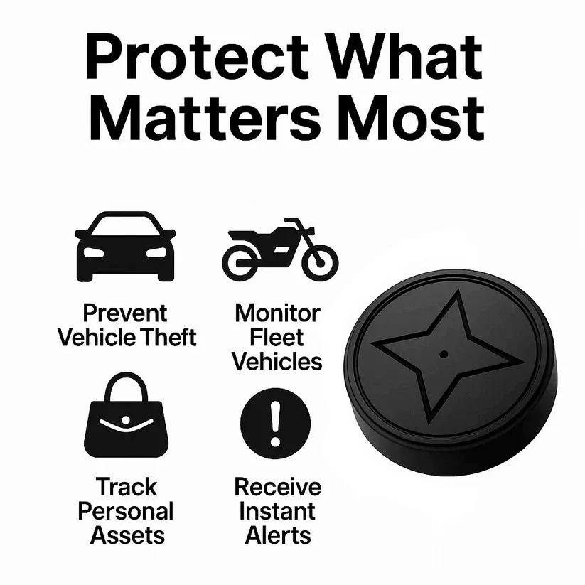 4G GPS Tracker with Magnetic Base and 30-Day Battery Life