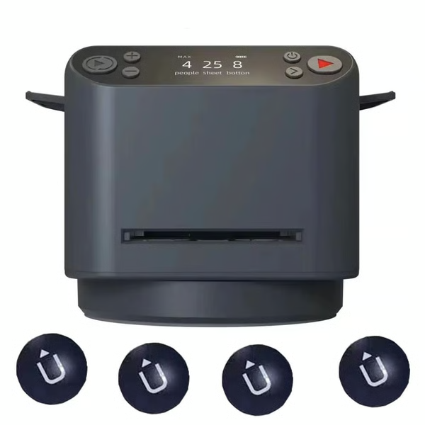 Automatic Card Shuffler and Dealer with 360 Degree Rotation for Poker Nights