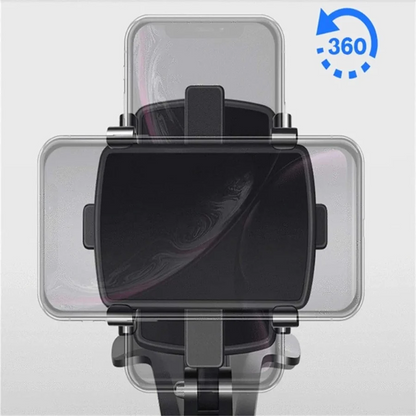 Car Phone Holder with 360-Degree Rotation and Dashboard Mount