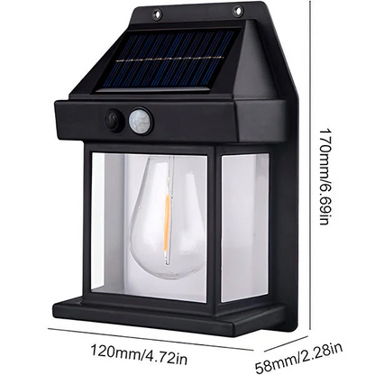 Solar Motion Sensor Light with Warm White LED and Weatherproof Housing