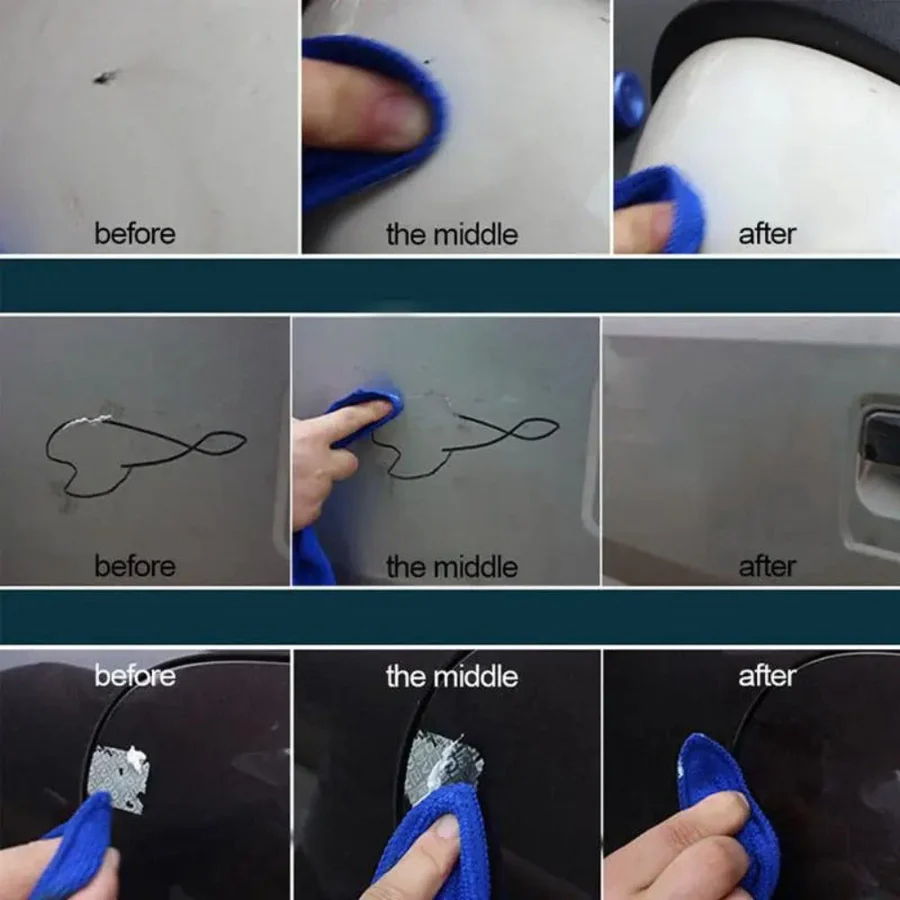 Car Scratch Remover with Foam Buffer Pad and Protective Coating
