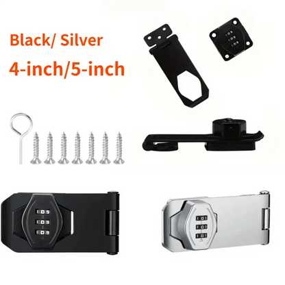 Combination Cabinet Lock with 3 Dial System and Cam Lock Compatibility