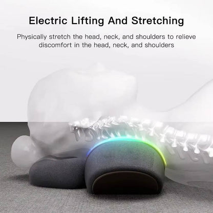 Heated Neck Massage Pillow with Adjustable Support and Vibration Modes