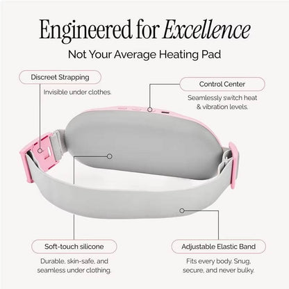 Portable Heating Pad with 3 Heat Levels and 8 Massage Modes