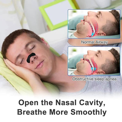 Triple Band Nasal Strips for Breathing Support Nighttime Comfort