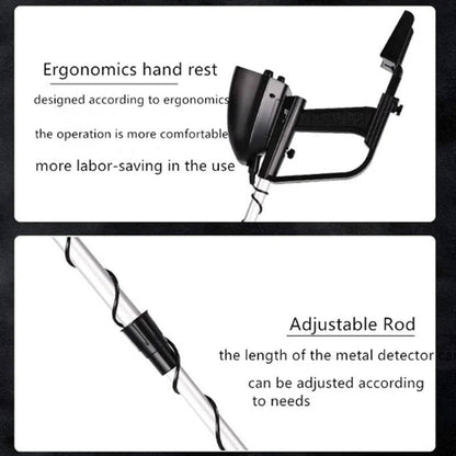 Underground Metal Detector with Waterproof Coil and Dual Search Modes