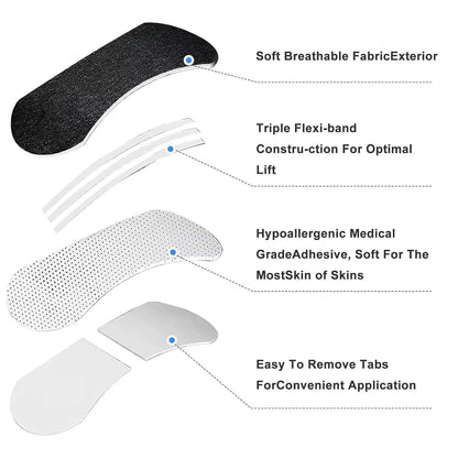 Triple Band Nasal Strips for Breathing Support Nighttime Comfort