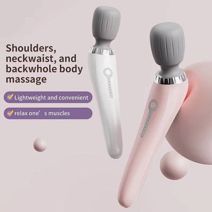 Portable Handheld Massager, Cordless 5 Speed USB Rechargeable Wand Massager for Back, Neck and Legs