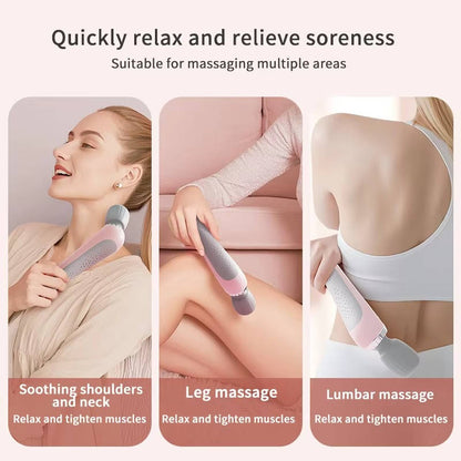 Portable Handheld Massager, Cordless 5 Speed USB Rechargeable Wand Massager for Back, Neck and Legs