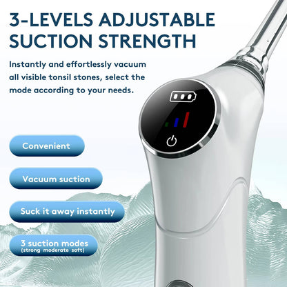 Rechargeable Oral Cleaning Tool with 3 Suction Levels