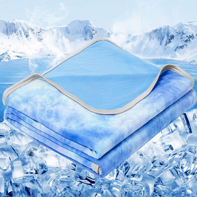 Breathable Summer Blanket with Nylon Cooling Side and Soft Back
