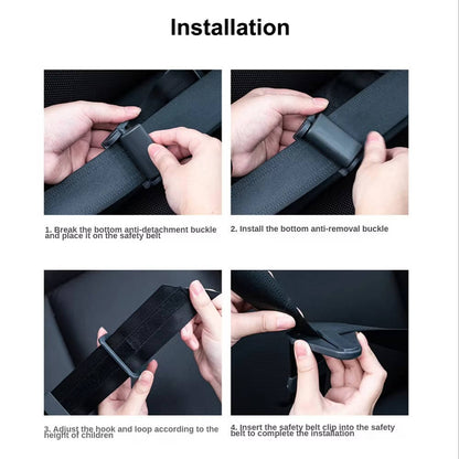 Kids Seat Belt Positioner with Adjustable Fit for Car Use