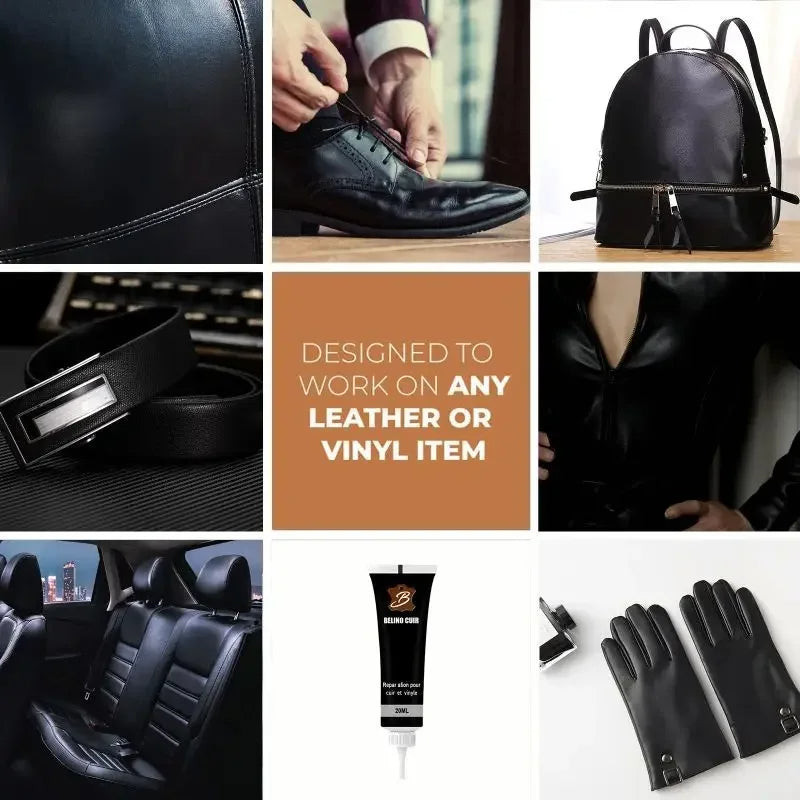 Leather Repair Gel for Car Seats and Sofas in Six Color Options