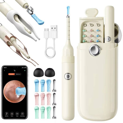 Visual Ear Cleaning Tool with HD Camera Video and Storage Case