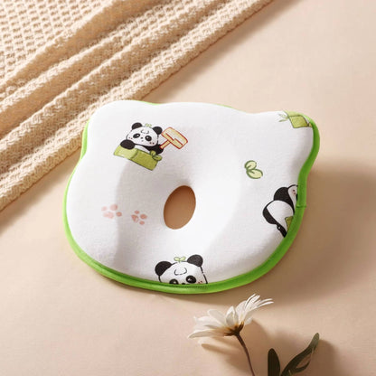 Baby Head Support Pillow with U Shaped Cradle and Moisture Wicking Velvet, Newborn to Toddler