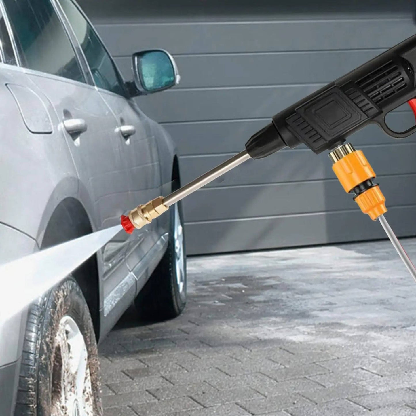 Cordless Pressure Washer with Dual Spray Patterns and Detergent Tank, Copper Nozzle