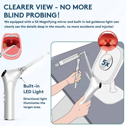 Rechargeable Oral Cleaning Tool with 3 Suction Levels