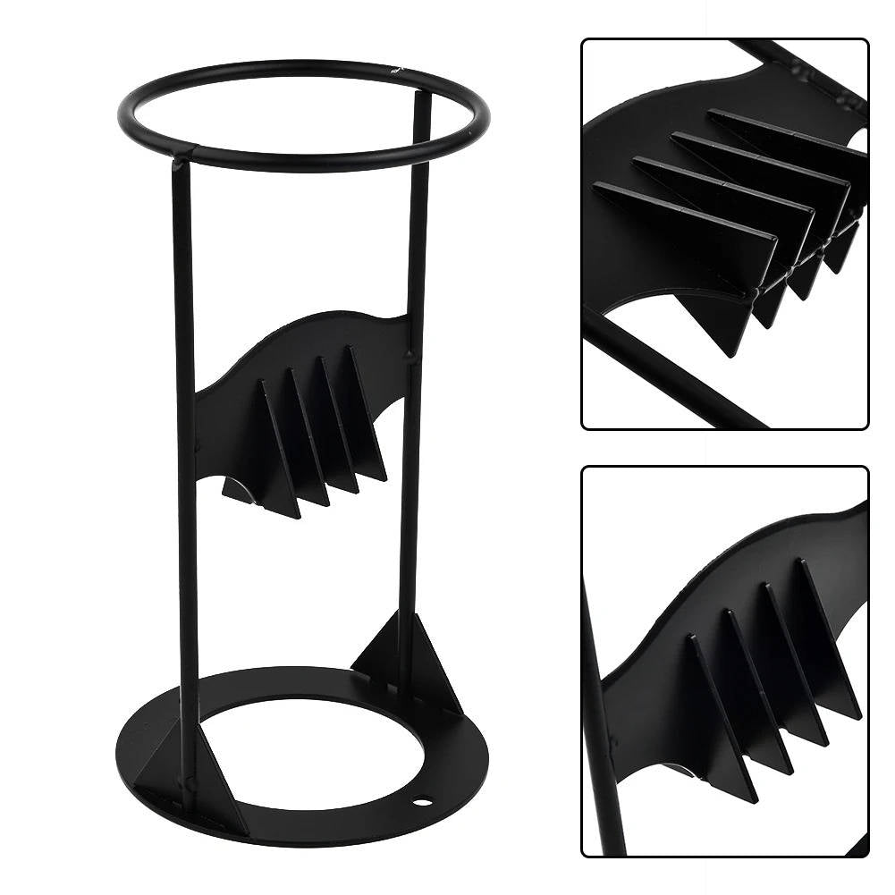 Cast Iron Wedge Splitter with Angled Splitting Edge and Wide Stable Base
