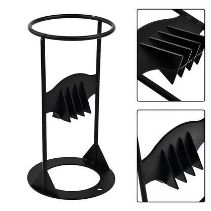 Cast Iron Wedge Splitter with Angled Splitting Edge and Wide Stable Base