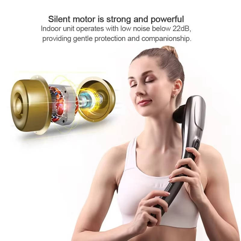 Handheld Corded Body Massager with 6 Attachments and Ergonomic Handle