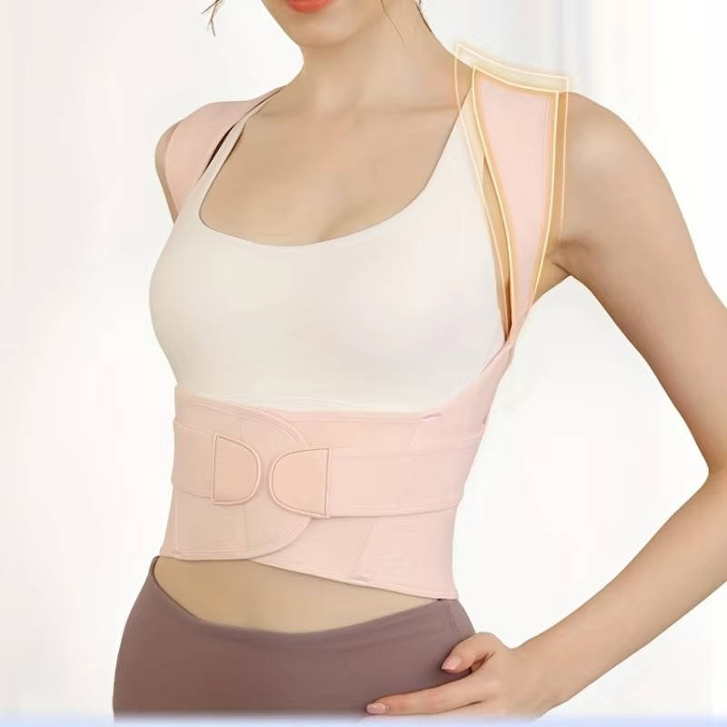 Adjustable Posture Support Brace with Breathable Shoulder Straps