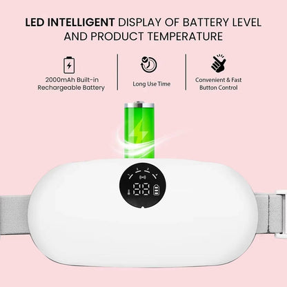 Portable Heating Pad with 3 Heat Levels and 8 Massage Modes