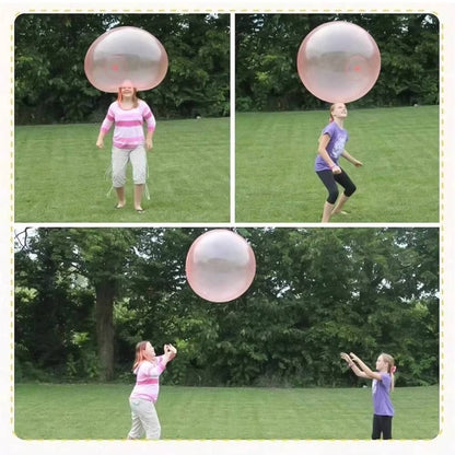 Transparent Inflatable Balloon Ball Set with Air and Water Filling, 3 Pack