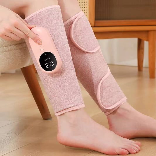 Rechargeable Cordless Air Compression Massager with Heat and Calf Wraps