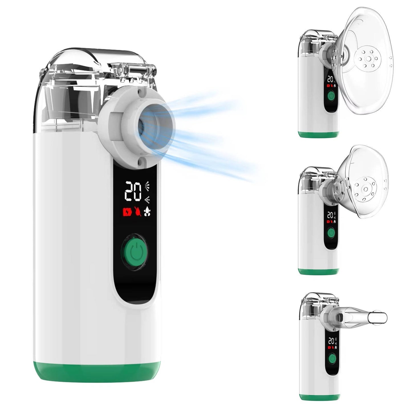 Portable USB Rechargeable Mist Inhaler Device with LED Display