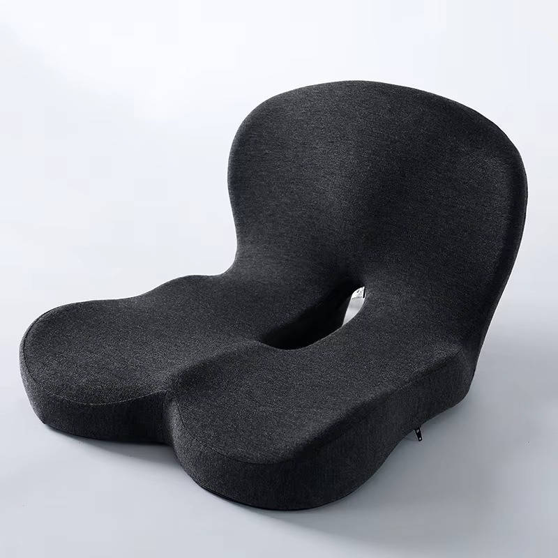 Ergonomic Memory Foam Seat Cushion Contoured Support, Car and Office Chair