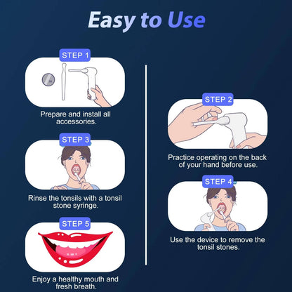 Rechargeable Oral Cleaning Tool with 3 Suction Levels